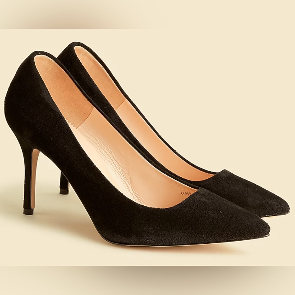 ✨J. CREW ELSIE Black Suede Pumps ✨